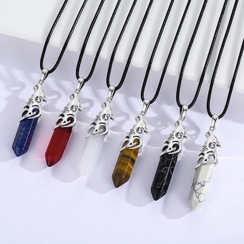 CUOKA MIRACLE Wolf Necklace for Men 925 Sterling Silver